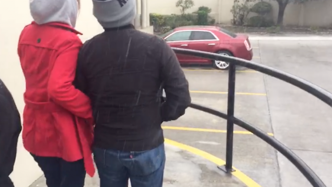 Se registra caída de aguanieve en Nuevo Laredo y Reynosa, con sensaciones térmicas actuales de -4 grados. 