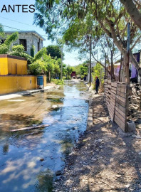 Sondeó COMAPA drenaje en la colonia Renacimiento 