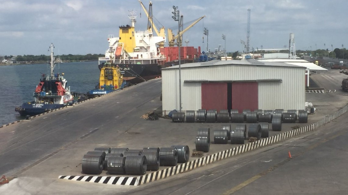 El 80% de las cargas de acero se mueve en el Puerto de Tampico
