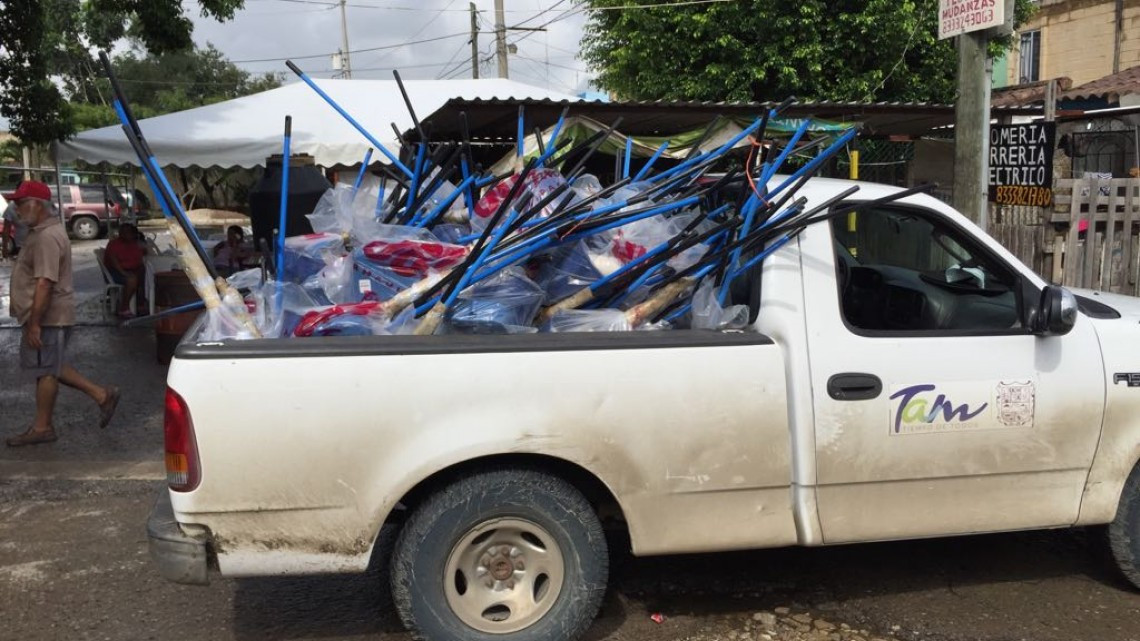 Siguen acciones de limpieza en zonas afectadas por inundaciones