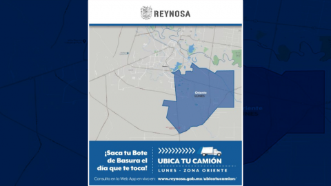 Lunes de recolección de basura para el Sector Oriente