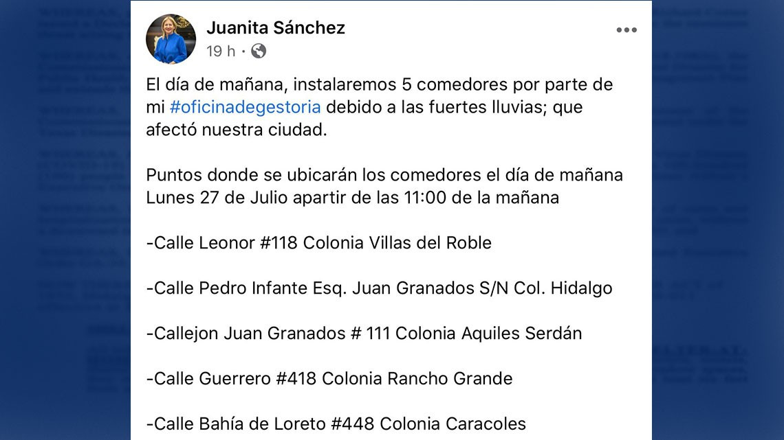 Reynosenses se unen para ayudar a damnificados por 'Hanna'
