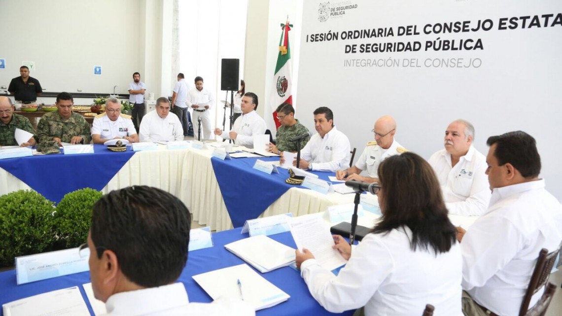 Gobernador preside la integración del Consejo Estatal de Seguridad Pública