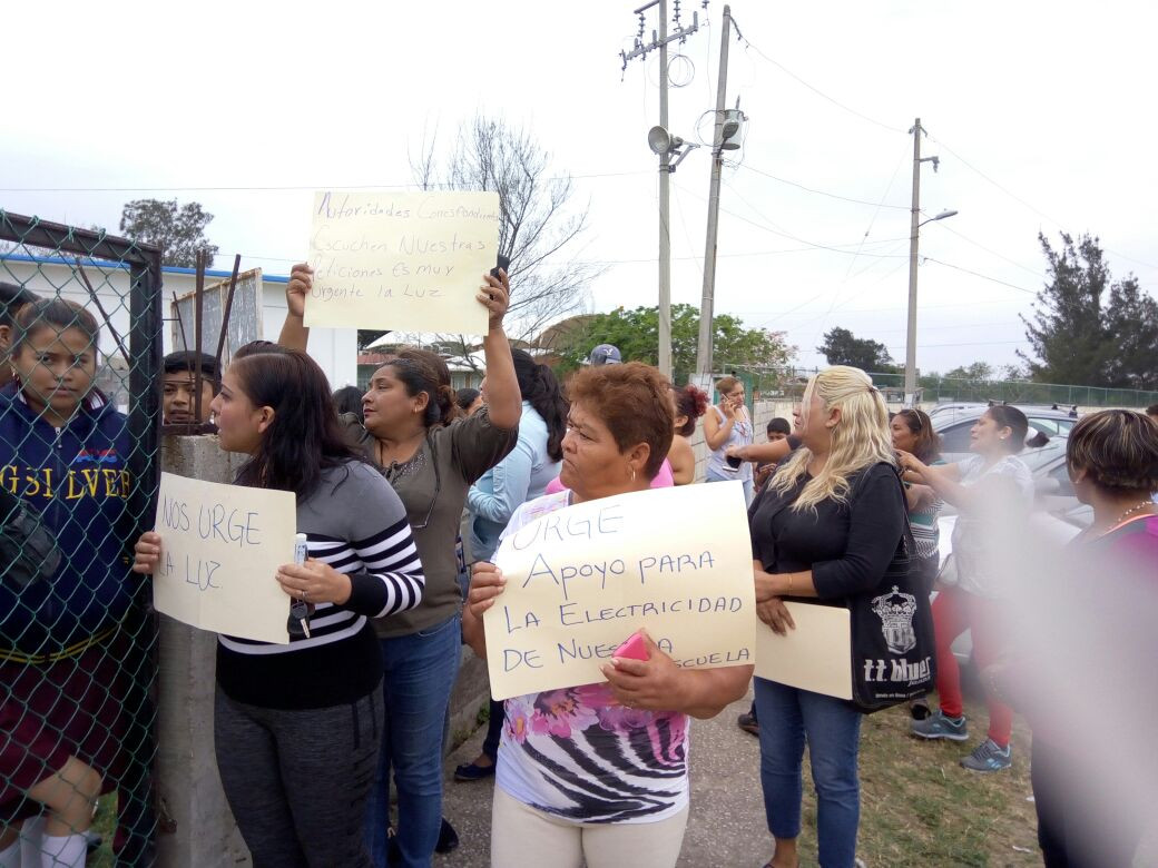 Escuela de Altamira sin energía eléctrica desde hace cuatro meses