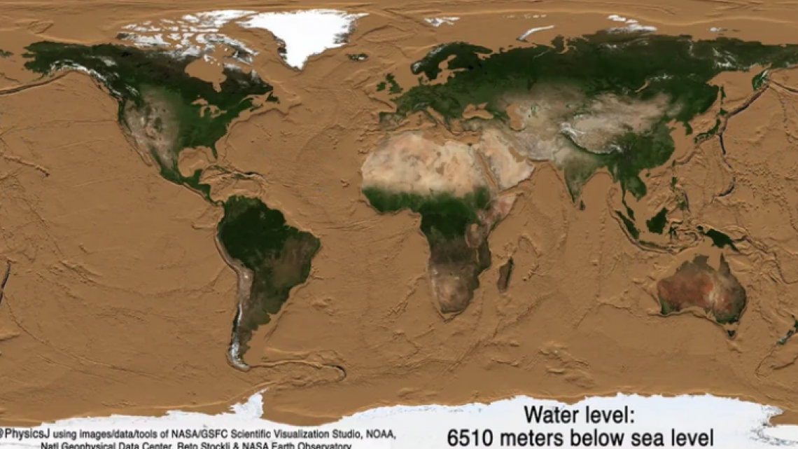Así será la Tierra cuando no haya océanos