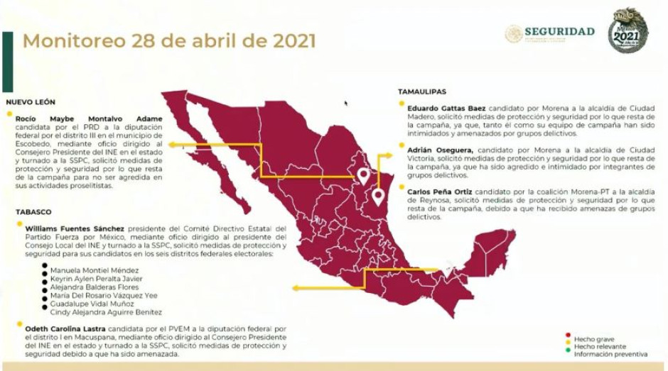 Solicitan candidatos de Morena  en Tamaulipas seguridad y protección tras amenazas 