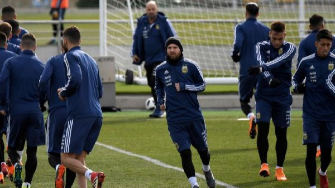 Messi se entrenó en la Ciudad Deportiva del Real Madrid