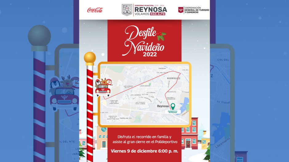 Invita Presidente Carlos Peña Ortiz al Desfile Navideño 2022