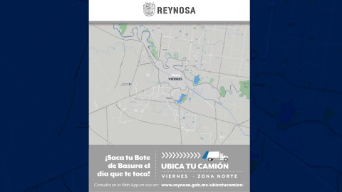 Recuerde, este viernes pasa el camión de la basura en el sector Norte