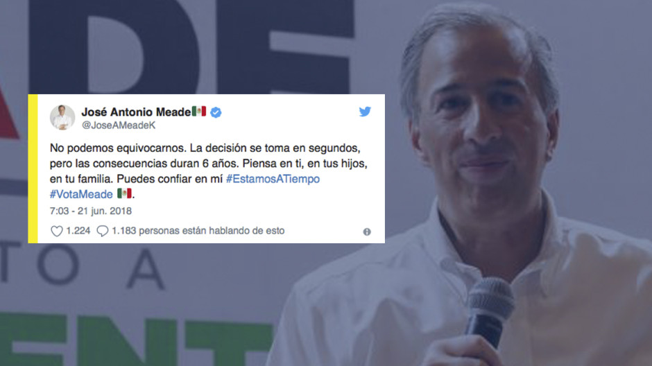 Exhortar Meade a mexicanos no equivocarse al votar