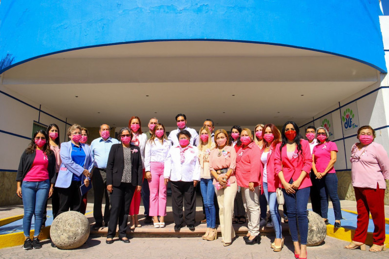 Exhorta alcalde Carlos Víctor Peña Ortiz, a sumarse en la lucha contra el cáncer de mama.