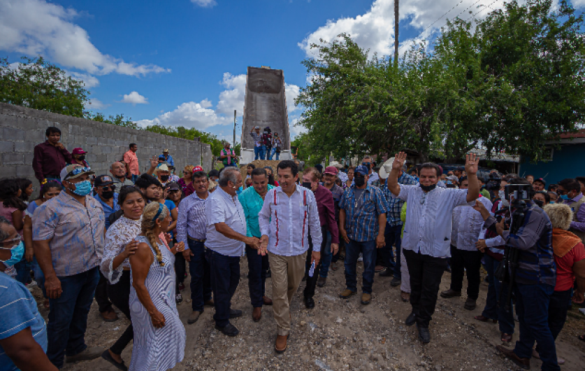 Lleva Gobierno de Matamoros beneficios  sin precedentes al ejido El Refugio