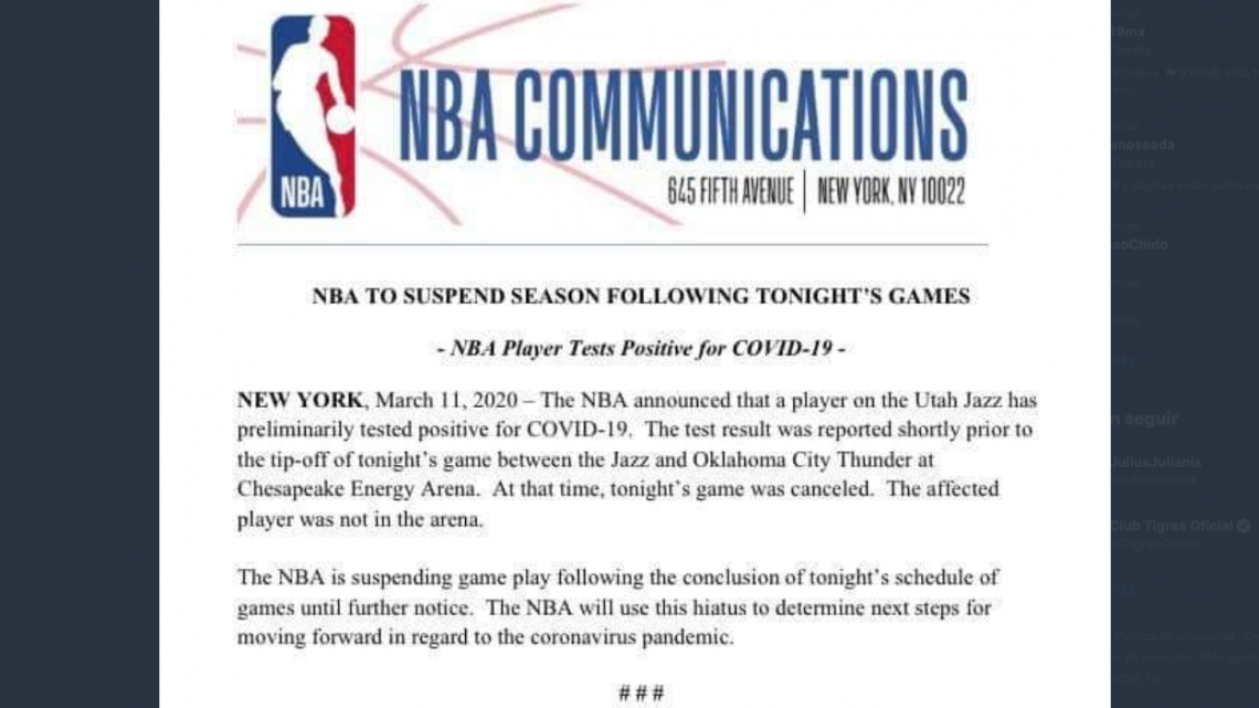 Eventos deportivos afectados por el Coronavirus