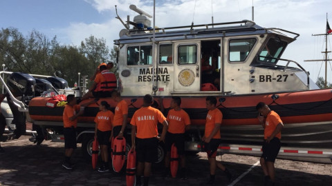 Implementa Secretaría de Marina operación salvavidas "Verano 2018" en playas Miramar y Tesoro