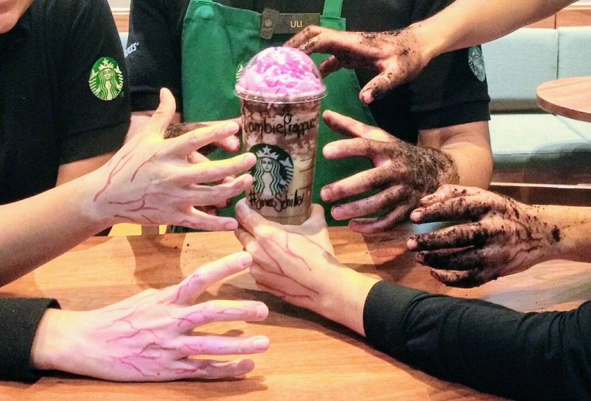 Llega a Starbucks este Halloween el "Zombie Frappuccino"