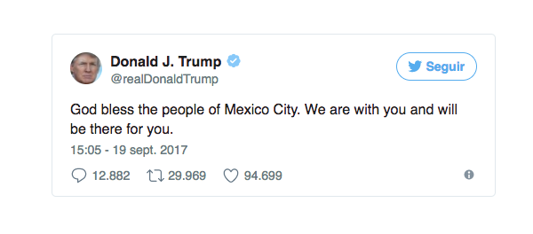 Presidentes de diferentes países se solidarizan con México 