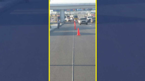 Continúa repintado de lineas de tráfico en bulevar Morelos