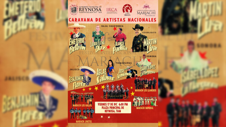 Disfrutarán reynosenses Festival Internacional del Mariachi 2021