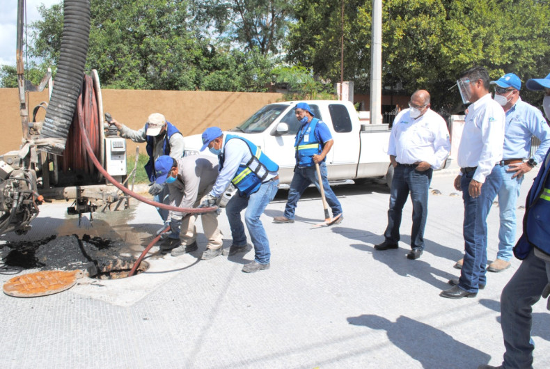 Trabaja a tope COMAPA Reynosa durante pandemia