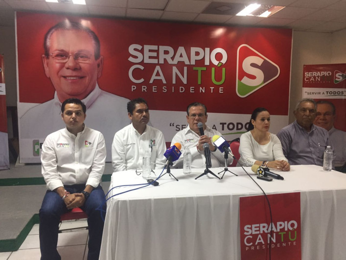 Saneamiento de la ciudad será prioridad de Serapio Cantú