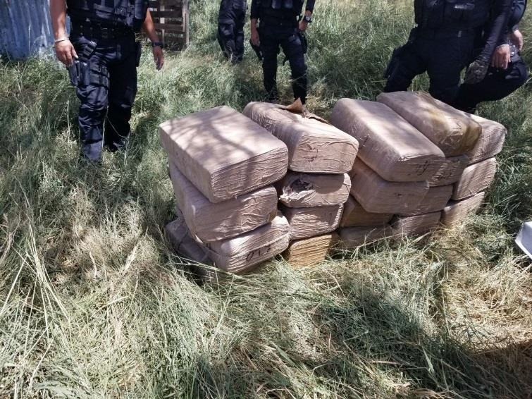 Aseguran 177 kilos de mariguana en Río Bravo