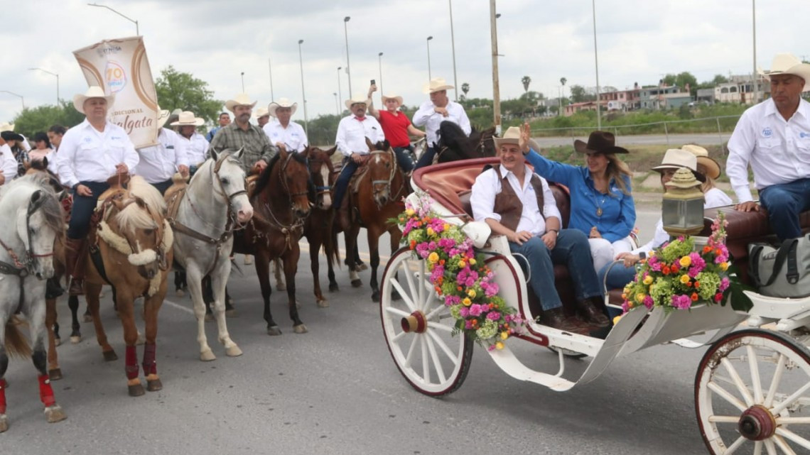 Celebran con cabalgata 270 aniversario de Reynosa