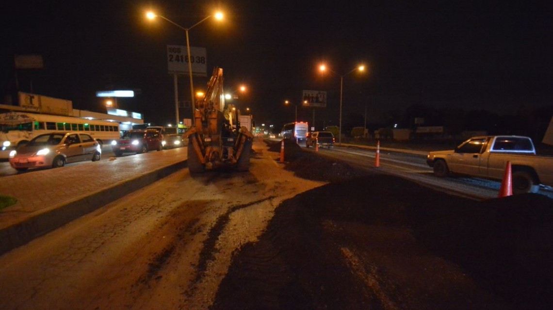 Continúan trabajos de rehabilitación en Bulevar Morelos