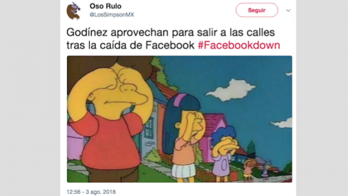 Reportan nueva caída de Facebook