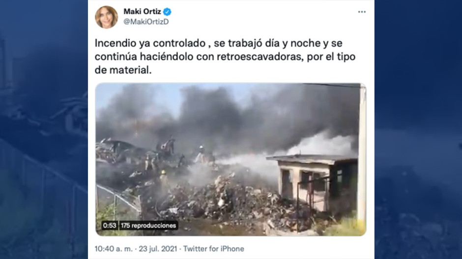 Controlan incendio de planta maquiladora