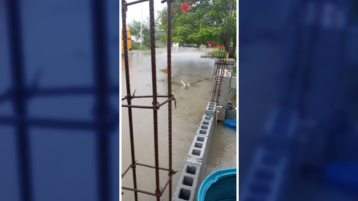 Causa 'Hannah' múltiples daños y más de 11 pulgas de agua en Reynosa