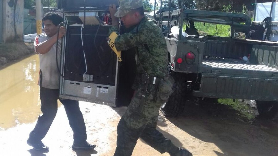 Causa Katia inundaciones y desbordamientos en Oaxaca