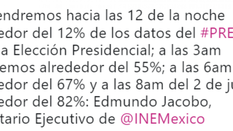 Realiza INE  simulacro Nacional