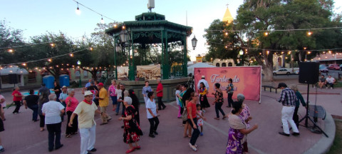 Bailan y disfrutan en tardes de danzón