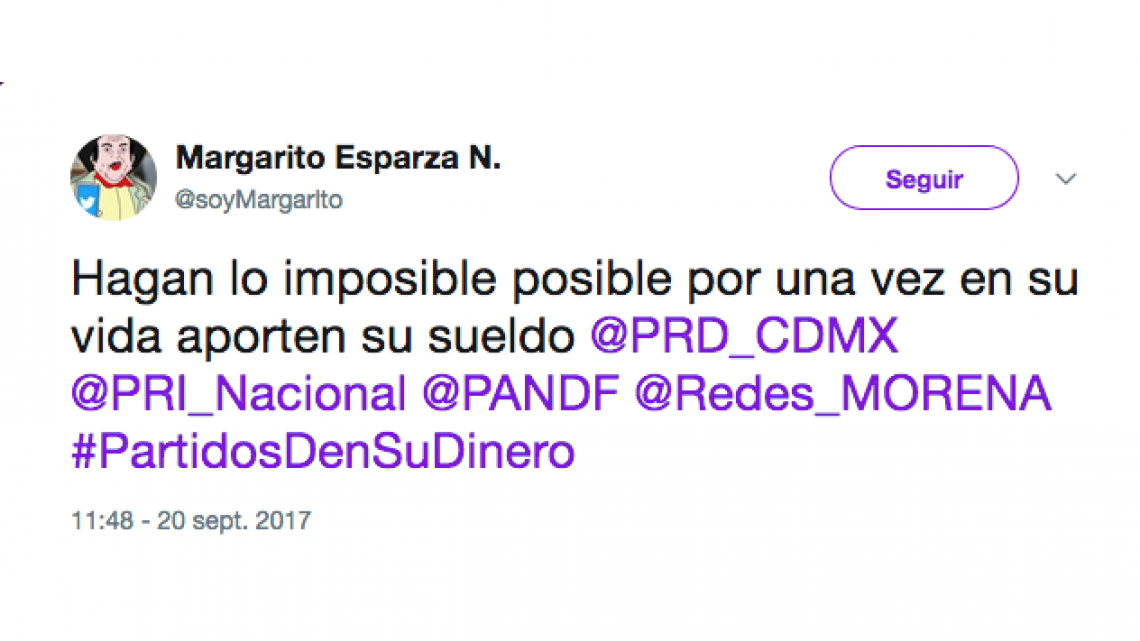 Piden en redes sociales que partidos donen su dinero
