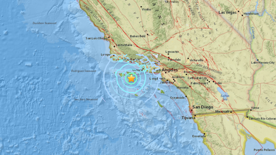 Acontece sismo de 5.3 en Los Ángeles