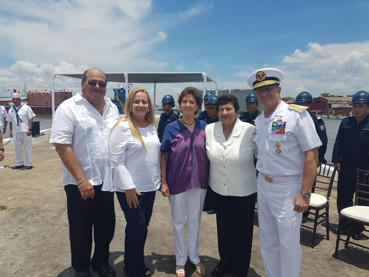 Participa alcaldesa de Tampico en ceremonia de la patrulla costera ARM Chichén Itzá PC – 340