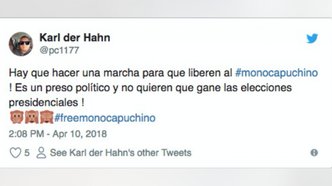 Reacciones y memes por captura del mono de las lomas