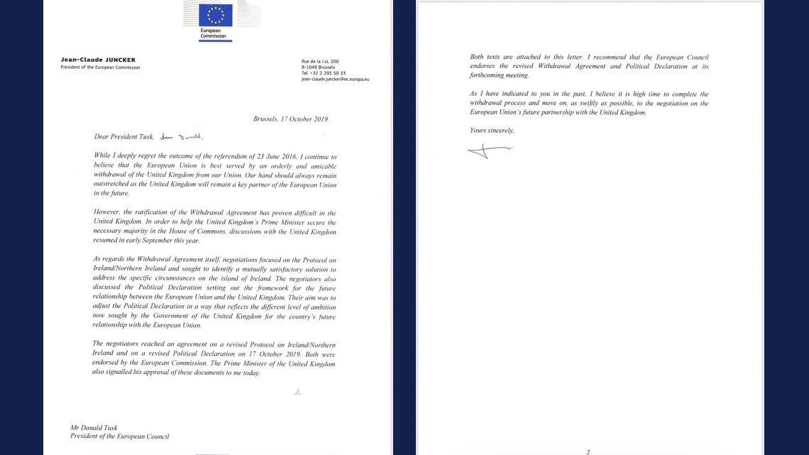 La Unión Europea y Reino Unido llegan a un acuerdo sobre el Brexit