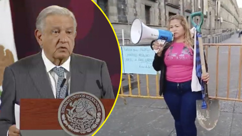 Responde AMLO a Ceci Flores, líder buscadora: "que me la deje aquí"