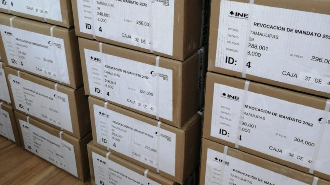 Llegan papeletas para Revocación de Mandato