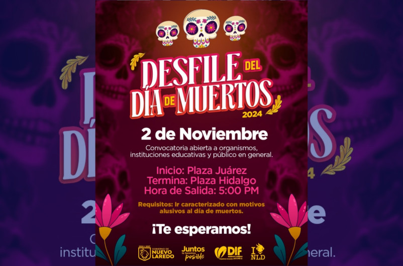 Invita dirección de Turismo a desfile por el día de muertos 