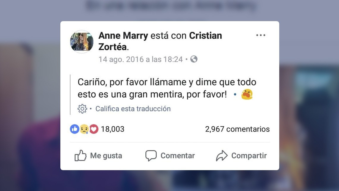 La triste historia de amor que está estremeciendo a Facebook