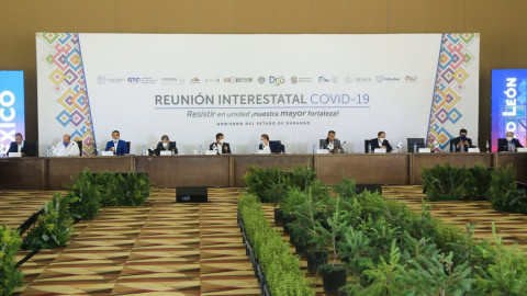 Realizan gobernadores Reunión Interestatal COVID-19