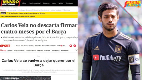 Prensa Catalana realza el interés de Vela por jugar al lado de Messi