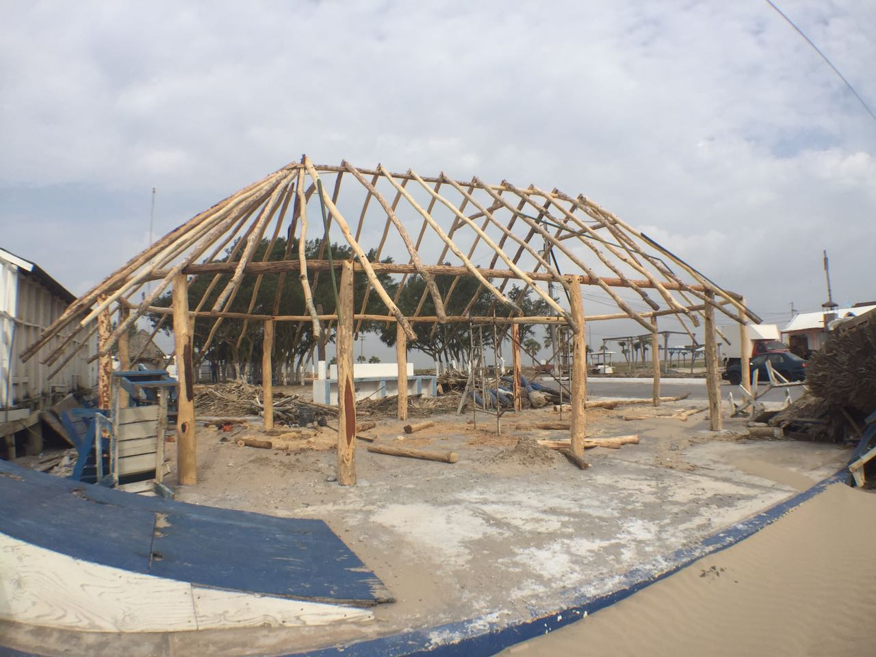 Aceleran los trabajos en la playa Bagdad 