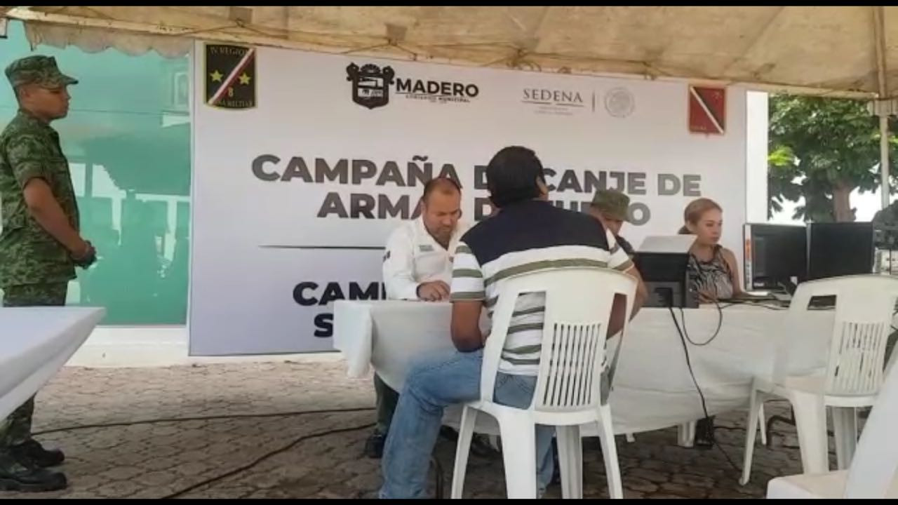 Poca respuesta de canje de armas en Ciudad Madero