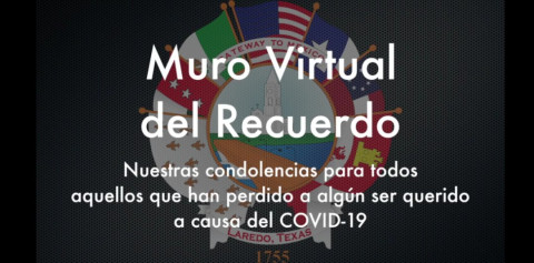 Laredo invita a recordar a fallecidos por COVID-19 en el Muro Virtual del Recuerdo