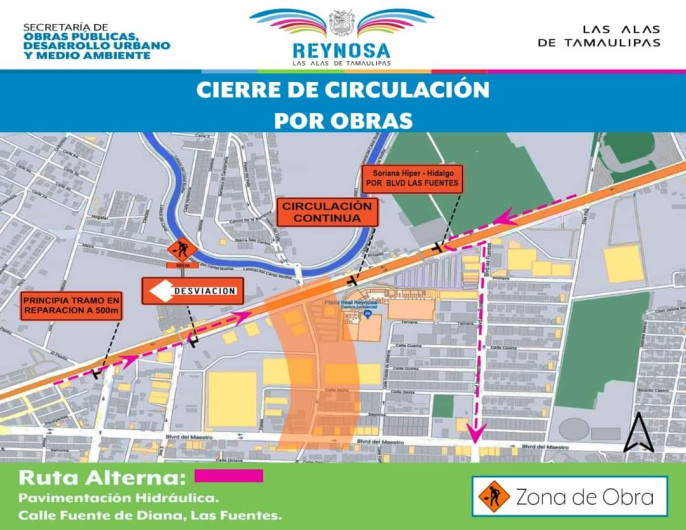 Cierra Municipio calle Fuente de Diana por pavimentación