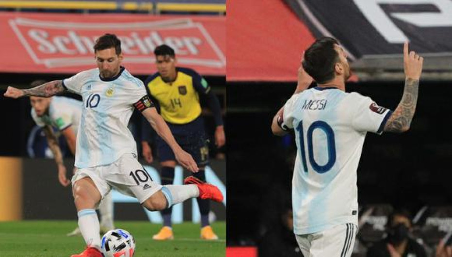 Argentina vence a Ecuador con gol de Messi