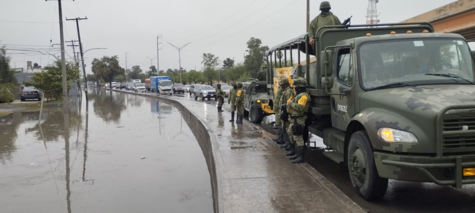 Supervisan autoridades de los tres niveles de gobierno operativo de desagüe en Matamoros